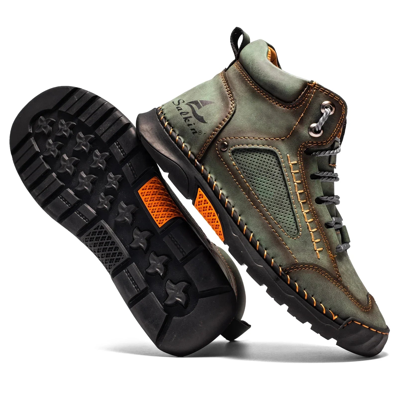 Casual Leather High Top Shoes
