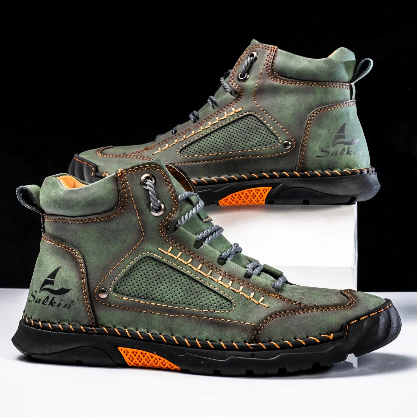 Casual Leather High Top Shoes