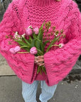 Casual Round Neck Thick Knit Sweater