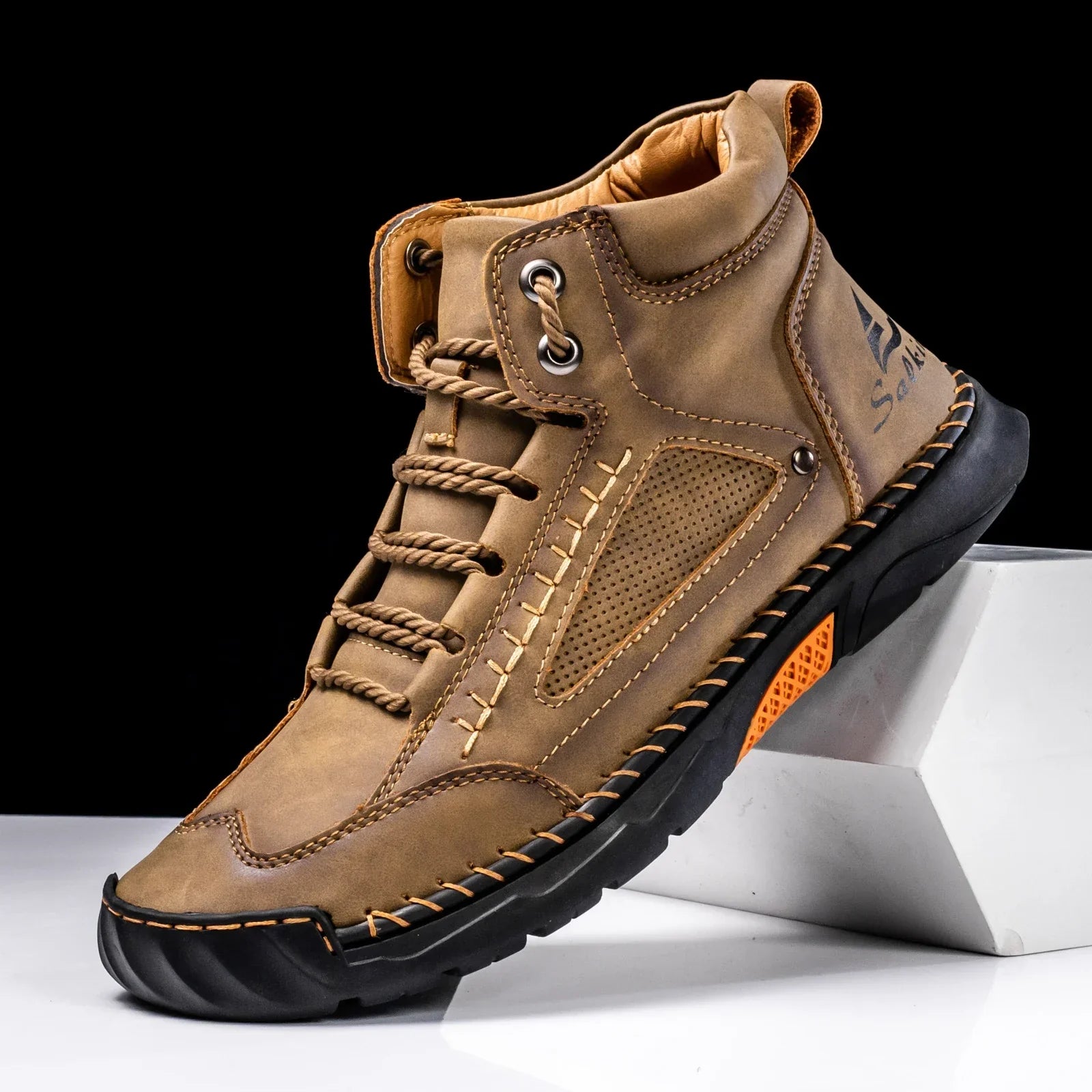 Casual Leather High Top Shoes