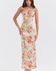 Charming Spaghetti Strap Floral Dress