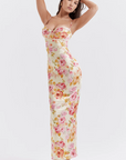 Charming Spaghetti Strap Floral Dress