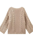Casual Round Neck Thick Knit Sweater