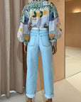 Statement Sleeve Collared Shirt