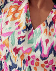 Chic Bell Sleeve V-neck Tunic Dress