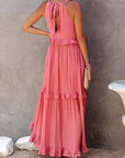 Soft Ruffle Casual Dress – Lightweight, Flowy Summer Style Perfect for Travel & Everyday Elegance