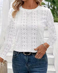 Hollow Round Neck Fashionable Top