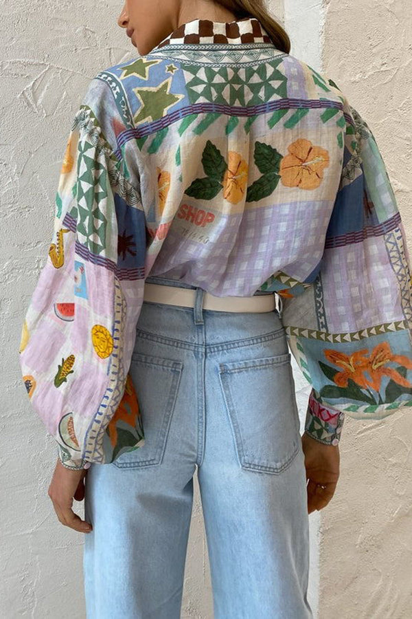 Statement Sleeve Collared Shirt