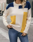 Crew Neck Fashion Pullover Sweater