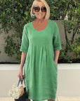 Casual Pocket Tunic Dress