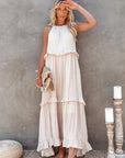 Soft Ruffle Casual Dress – Lightweight, Flowy Summer Style Perfect for Travel & Everyday Elegance