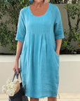 Casual Pocket Tunic Dress
