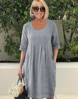 Casual Pocket Tunic Dress