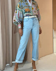 Statement Sleeve Collared Shirt