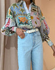 Statement Sleeve Collared Shirt