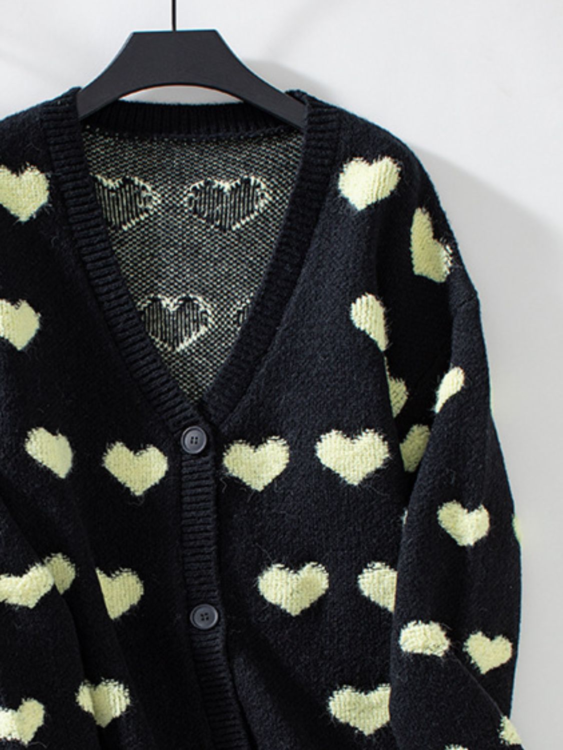 Women&#39;s Heart Knitted Cardigan