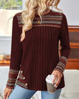 Fair Ribbed Knitted Sweater