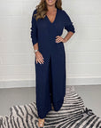 Elegant V-Neck Split Luxe Dress