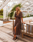 Casual Fit Leopard Print Maxi Dress