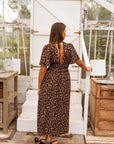 Casual Fit Leopard Print Maxi Dress