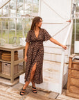 Casual Fit Leopard Print Maxi Dress