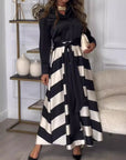 Casual Striped Sleeveless Maxi Dress
