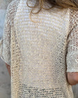 Casual Women’s Solid Knitted Top with Button